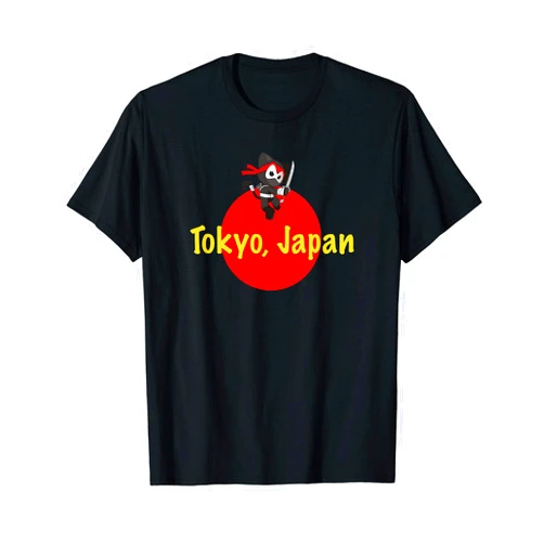 Japanese Anime Tokyo Tourist Souvenirs Tees Tokyo Japan Ninja Samurai Anime T-Shirt