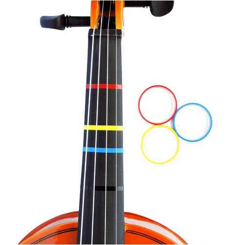 Long Beach Music 3 Mini Color Violin Fingering Tape for Fretboard Note Positions