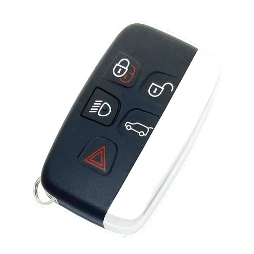 BTOZRF Smart Key Fob Case Shell for Land Rover Range Rover Sport LR2 LR4 Evoque 5 Buttons Keyless Entry Remote Replacement Cover Casing (Black)