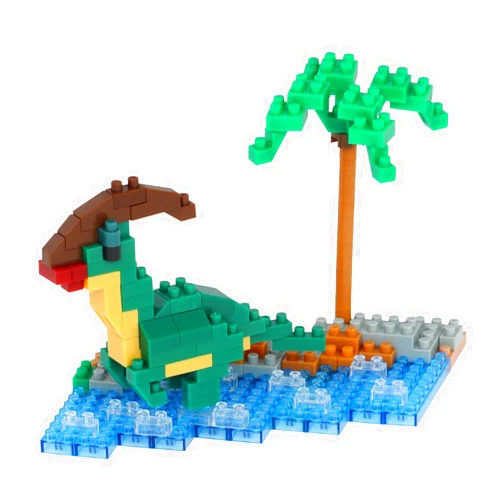 Nanoblock Dinosaurs - Waterside Parasaurolophus, Collection Series Building Kit