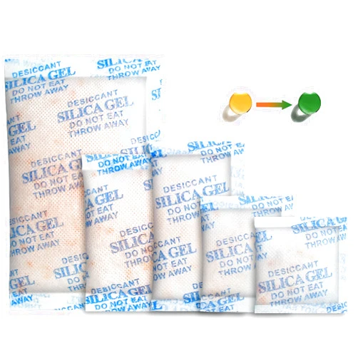 LotFancy 3/5/10/20/50 Gram Silica Gel Packets, 100Packs Total, Rechargeable Desiccant Packets with Orange Color Indicating, Food Safe Silica Gel for Moisture Absorbing