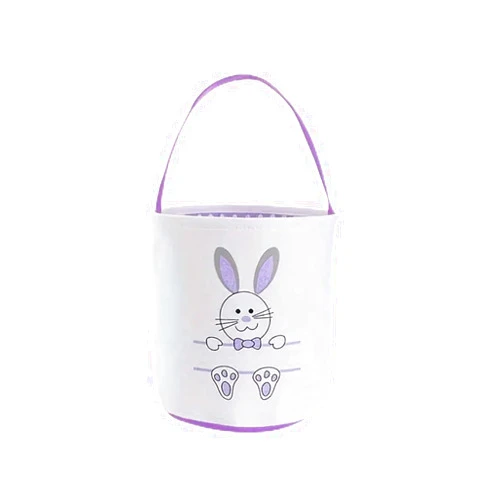 Nikki and Max Easter Egg Hunt Basket, Bunny Canvas Tote Gifts Bags, Candy Carry Bucket, Bunny Decor, Party Decorations