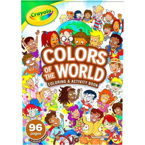 Crayola Colors of the World Coloring Book, Gift for Kids, 96 Pages