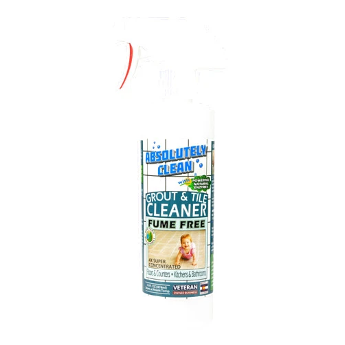 Absolutely Clean FAST GROUT CLEANER! - Professional Strength, Natural Enzyme Formula - Fast Acting, Fume Free - USA Made (16oz Cleans Up To 250 sq ft)
