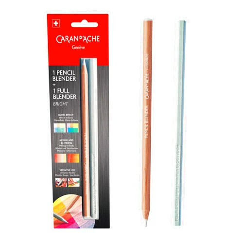 Caran d'Ache Full Blender Bright and Blender Pencil Pack, Oil Wax Medium,(902.301)