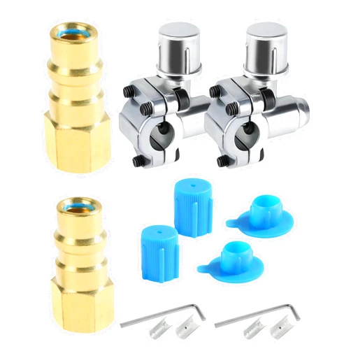 Bylikeho Piercing Valve,A/C Retrofit Valve Kit,Bullet Piercing Valve Kit with Dust Cap Converts,Car Accessories BPV-31 Refrigerator Tap Valve,Compatible with AP4502525,BPV31D,GPV14,GPV31,GPV38,GPV56