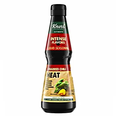 Knorr Professional Ultimate Intense Flavors Charred Chili Heat Liquid Seasoning Vegan, Gluten Free, 13.5 oz, Pack of 4