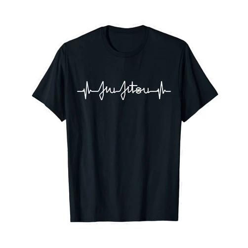 State of the Arts MMA Gear Brazilian Jiu Jitsu Heartbeat T Shirt MMA BJJ Pulse EKG Tee T-Shirt