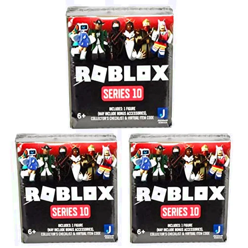 Roblox Action Collection - Series 10 Mystery (Military Green Assortment) (Includes Exclusive Virtual Item) (3 Mystery Figures)