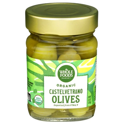 Whole Foods Market, Organic Castelvetrano Olives, 4.6 oz