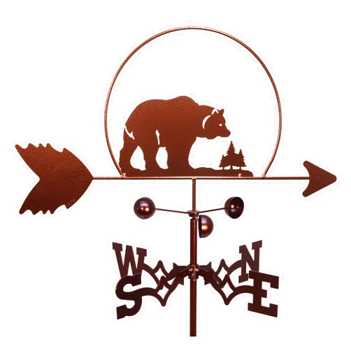 SWEN Products Bear CUB Wildlife Weathervane (Garden Stake Included)
