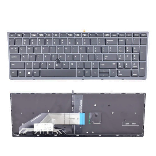 SUNMALL Replacement Keyboard Compatible with New Replacement Keyboard for HP Zbook 15 G3 G4 Zbook 17 G3 G4 Backlit Pointer US 848311-001 PK131C31A00