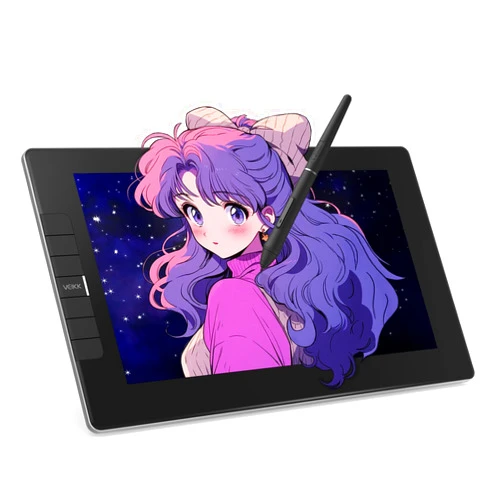 VEIKK VK1200 Drawing Tablet with Screen,11.6 Inch Full-Laminated Graphic Drawing Monitor,2 Battery-Free Pen and Tilt Function,6 Customized Keys,Anti-Glare Glass(Must be Connected to a PC to Work)