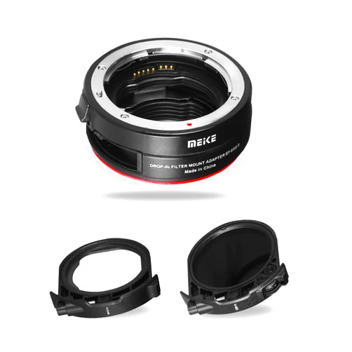 MEKE Meike MK-EFTR-C VND Drop-in Filter Auto-Focus Mount Lens Adapter for Canon EF to EOSR with Variable ND Filter and UV Filter for EOS R R5 R6 RP R7 R10 C70 Cameras