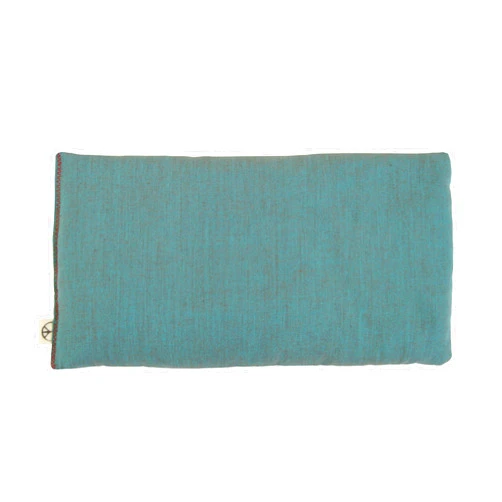 Peacegoods Unscented Flax Eye Pillow - Soft & Soothing Cotton Naturally Calming Colors - Weighted Yoga Massage Headache Sleep Made USA - green teal