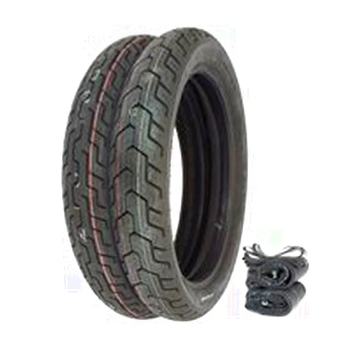 4into1 Dunlop D404 Tire Set - Compatible with Honda CM400A/T 79-80 CM400E CM450E - Tires Tubes and Rim Strips
