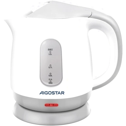 Aigostar Small Electric Kettle, 1L Portable Electric Tea Kettle 1100W with Automatic Shut-Off and Boil Dry Protection, Travel Hot Water Boiler Cordless for Making Coffee and Tea, BPA-Free, Grey