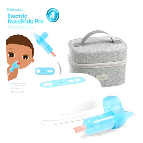 Frida Baby Electric NoseFrida Pro Nasal Aspirator for Baby, Hospital Grade Suction, Nose Sucker for Baby & Toddler, Nasal Aspirator for Congestion Relief, 5 Suction Levels, 2 Tips, Cordless with Case