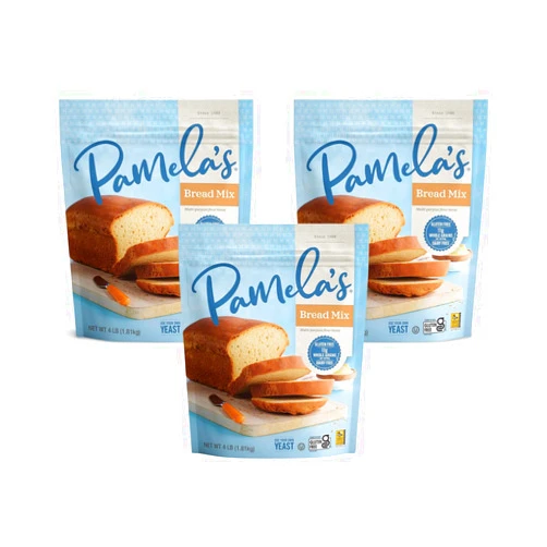 Pamela's Products Pamela'S Bread Mix Flour Blend Gluten Free 4 LB (Pack of 3) - Pack Of 3