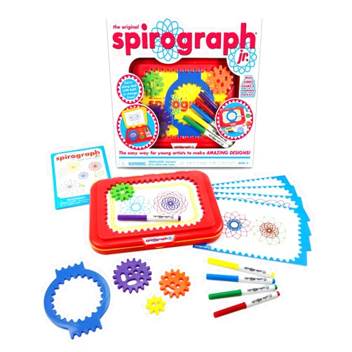 Spirograph Jr. — Jumbo Sized Gears Classic Retro Toy For Spiral Drawing Art Design Toy Kit for Smaller Hands — For Kids Ages 3 and Up