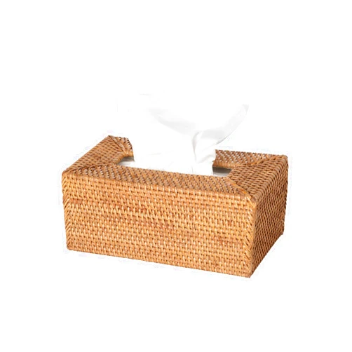 Kouboo Loma Rectangular Rattan Tissue Box Cover (Brown)