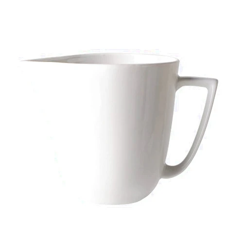 Mozacona White Ceramic Coffee Creamer Pitcher,Sauce Pitcher,Milk Creamer Jug with Handle,400ml
