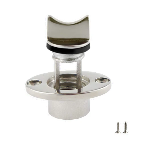 Keehui Heavy Duty 316 Stainless Steel Boat Marine Garboard Drain Plug Kit with Screws & O Ring for 1 Inch(25.4MM) Hole 3/4IN(18.7MM) Thread O.D.Plumbing Fittings