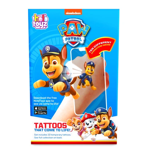 Abacus Brands HoloToyz Paw Patrol AR Tattoos