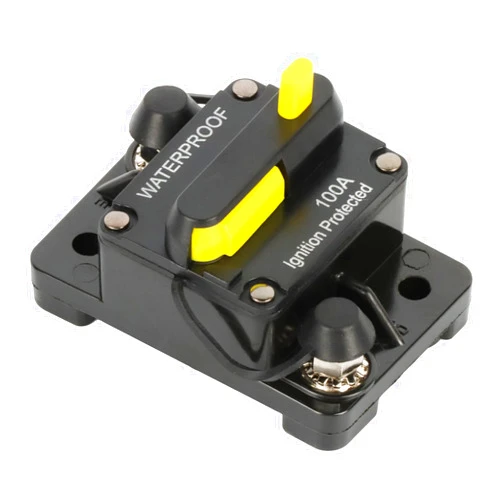 Koauto Young Marine Circuit Breaker for Boat Trolling with Manual Reset,Water Proof 12V-48V DC for Car Trolling Motors Boat ATV Manual Power Protect Automotive Marine Boat Audio System Protection