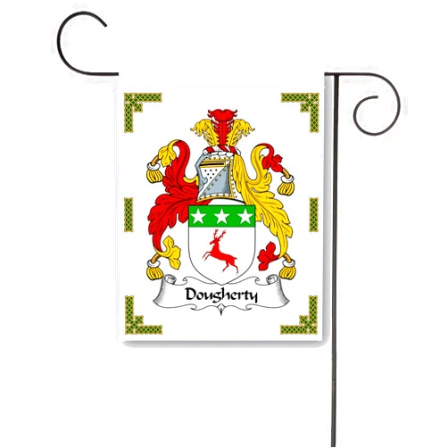 Carpe Diem Designs Dougherty Coat of Arms/Dougherty Family Crest 11 X 15 Garden Flag – Made in the U.S.A.