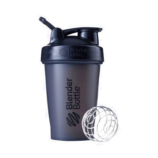 BlenderBottle Classic Shaker Bottle Perfect for Protein Shakes and Pre Workout, 20-Ounce, Black