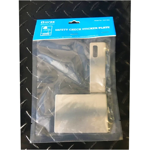 Ioras Hawaii State Safety Check License Plate Bracket Vertical Mount With 15 Degree Bend