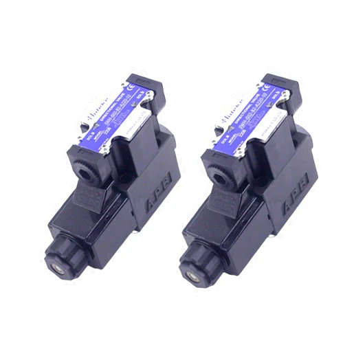 QFZFQOLSS SWH-G02-B2-D24-20 Solenoid Operated Directional Hydraulic Control Valve SWH-G02-B3/C2B/C3B/C4B/C6B/C8B/B2S-AC220/R110/DC12-20/10 1pcs(SWH-G02-B2-10,D24V)