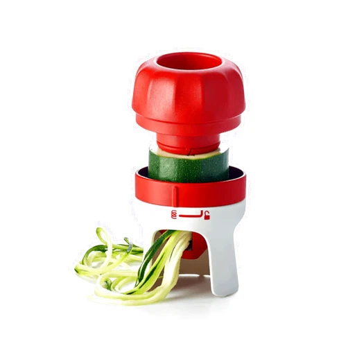 TUPPERWARE Brand Handy Spiralizer - Turns Vegetables into Veggie Spaghetti - Easy to Use & Compact - Dishwasher Safe & BPA Free