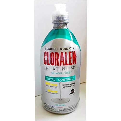 Cloralen Platinum Splash Free Bleach Liquid Gel, 20.29 fl oz