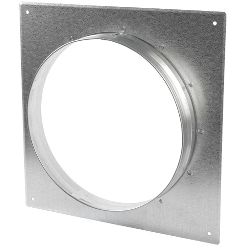 Repa Market Duct Connector Flange - 10 Inch Ducting - Galvanized Steel - Straight or Flex Pipe Flange for Heating, Cooling, Air Ventilation Systems