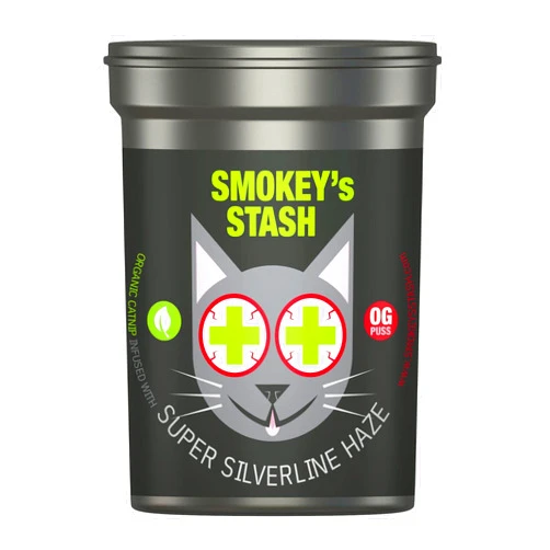 Smokey's Stash Silvervine Haze Potent Catnip and Silver Vine Blend for Cats