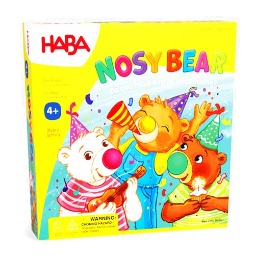 HABA Nosy Bear Board Game - Perfect Kids Board Game for Ages 4-8, Party Games & Board Games for Family Night, Children's Toys & Games