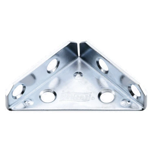 Stanley N337-675 National Hardware Corner Braces, 2 in L, Steel, Zinc Plated