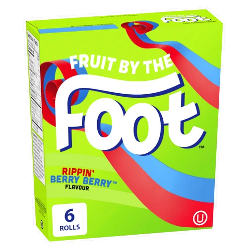 Betty Crocker Fruit by The Foot Rippin Berry Berry, 6ct, 128g/4.5oz,(Imported from Canada)