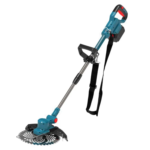 Hengriacly 21V Electric Weed Wacker Cordless, 750W Brushless Motor, Weed Wacker Battery Operated, 9-Inch Max Cutting Width, with 4 Types Blades, Blue