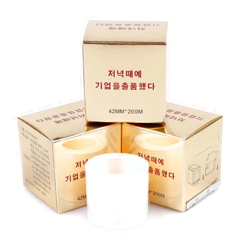 Fenshine 4 PCS Disposable Eyebrow Tattoo Plastic Wrap Preservative Film For Professional Eyebrow Lips Permanent Make Up Supplies Wrap Cover Tape Roll (4 Rolls Preservative Film)