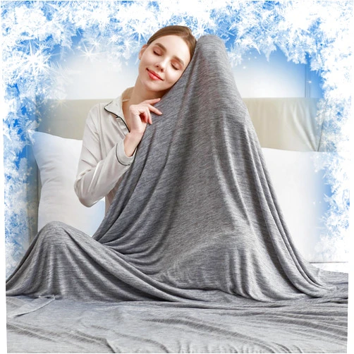 CHOSHOME Cooling Throw Blanket, Cooling Blankets for Hot Sleepers, Arc-Chill Q-Max>0.5 Cooling Blanket, Lightweight Breathable Summer Blanket for Couch, Bed, Sofa, Camping, Travel, 50
