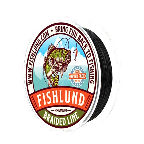 FISHLUND Braided Fishing Line, Featured Colorfast Fishing Line Braid, Strong, Smooth, Round, Sensitive, Test Pound Braided Line