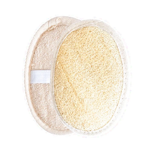 MINEROLL Exfoliating Loofah Pad Body Scrubber, 100% Natural Luffa and Terry Cloth Materials, Loofah Sponge Scrubber Body Glove, Bath Sponge for Men and Women’s SPA, Shower Body Massage for Cellulite