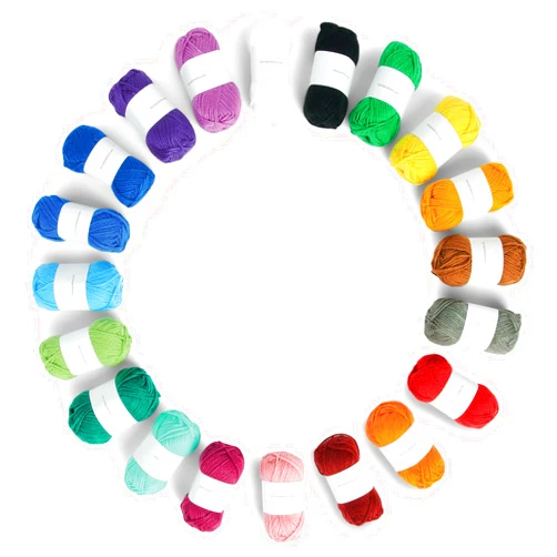Caron® Little Crafties™ 20 Assorted Acrylic Yarn Skeins 63yd Each for Knitting and Crochet Projects , Multipack Starter Kit