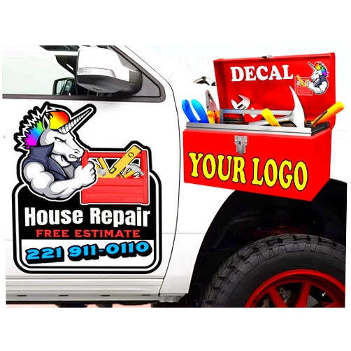 Generic My Happy Customized Gifts - Custom Sticker Logo║ Personalized Your Own Logo Graphic ║ Any Size - Car Decals ║ Waterproof on Car Boat Mugs Window Mailbox