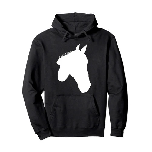 TIMOWO - wild horses graphic rodeo equestrian pony Horse graphic design animal motif riding a with print horse Pullover Hoodie