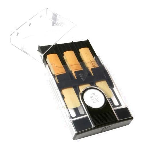 Vandoren HRC10 Hygro Case for Bb/Eb Clarinet/Soprano/Alto Saxophone for 6 Reeds, Black