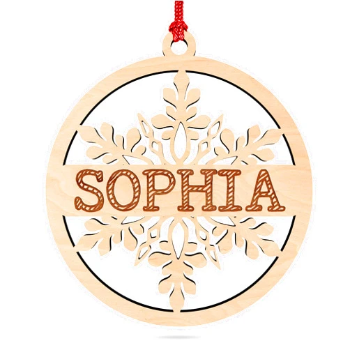 Amazing Items Personalized Christmas Ornament 2023, Engraved Pylwood Tree Ornament w/Name| 4